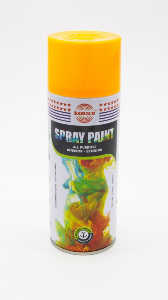 АЭРОЗОЛЬНАЯ КРАСКА #06 YELLOW ЖЕЛТЫЙ 400 МЛ ASMACO